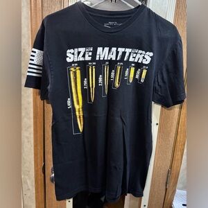Grunt Style “Size Matters” Ammo Graphic Tee | Men’s Medium